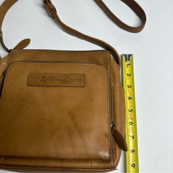 Fossil Tan Brown Leather Crossbody Shoulder Bag 75082 See Description - Picture 6 of 16